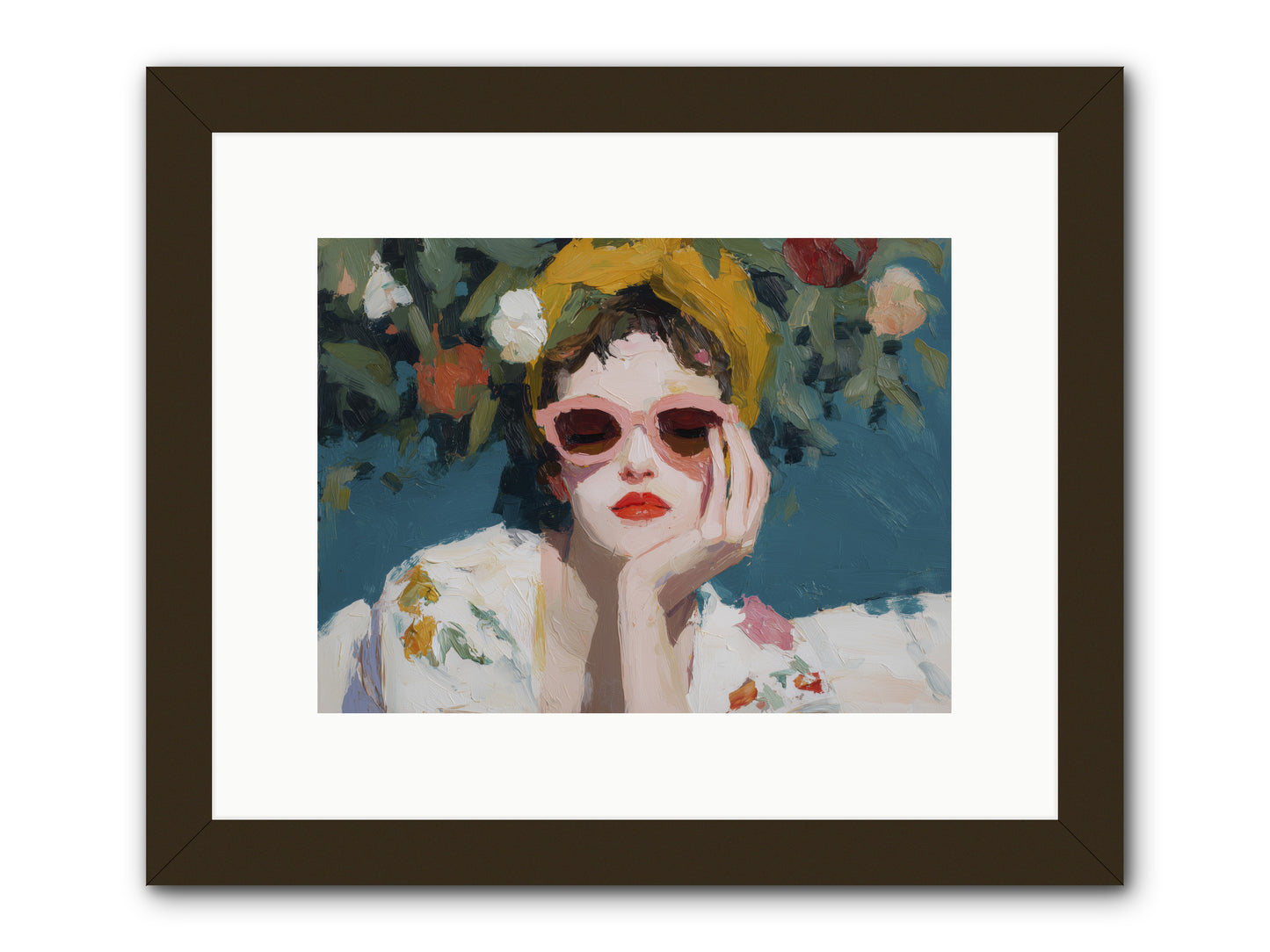 Eternal Sunday Morning -- Framed Print - Black 12x9