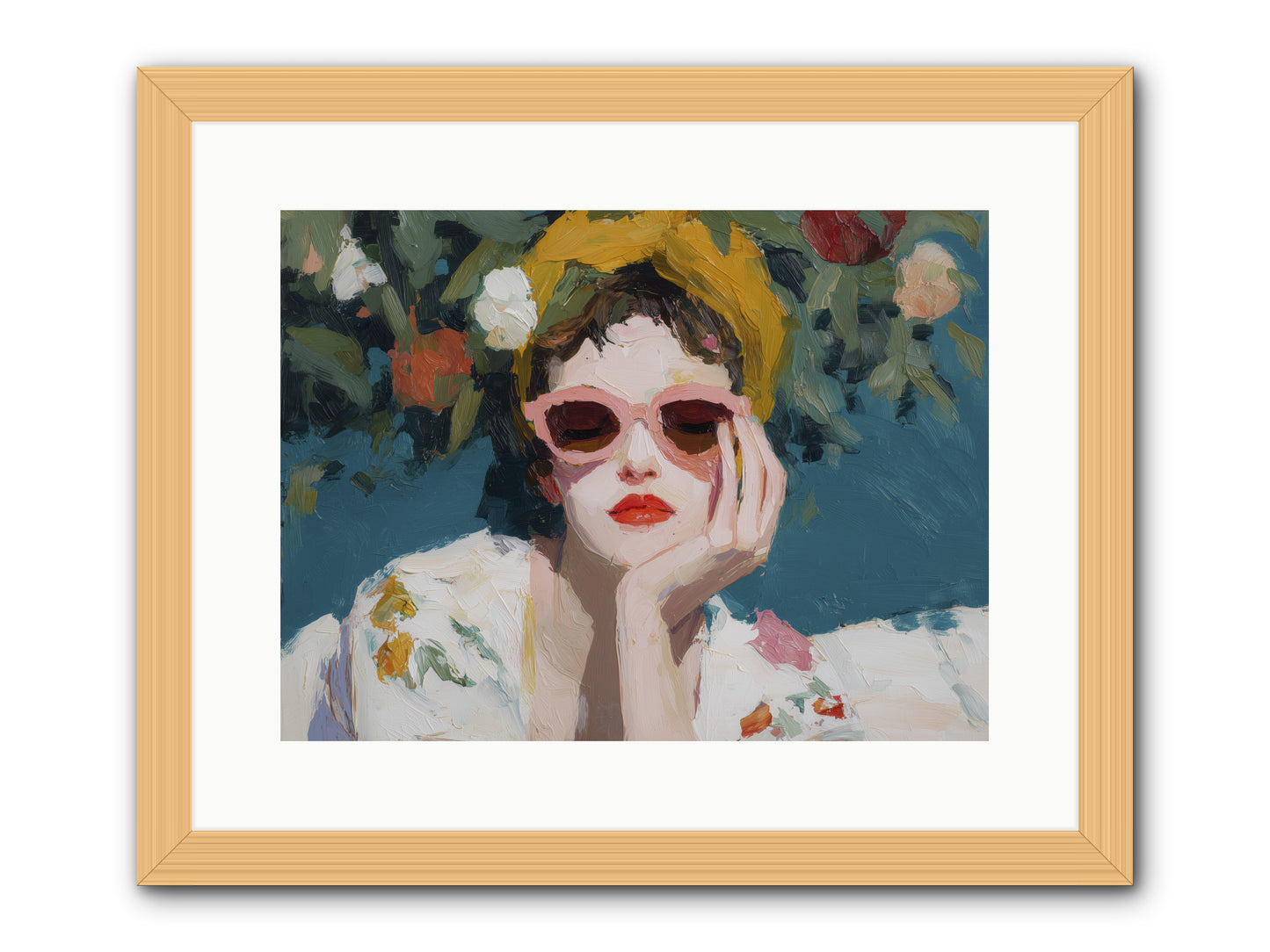 Eternal Sunday Morning -- Framed Print - Natural 16x12