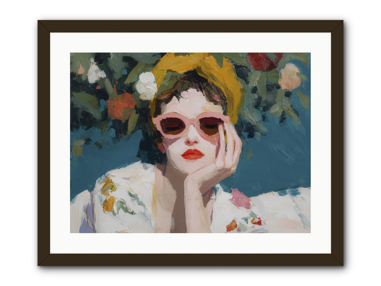 Eternal Sunday Morning -- Framed Print - Black 24x18