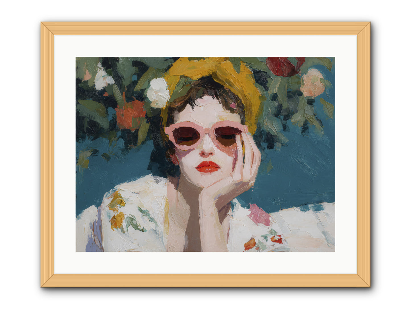Eternal Sunday Morning -- Framed Print - Natural 24x18