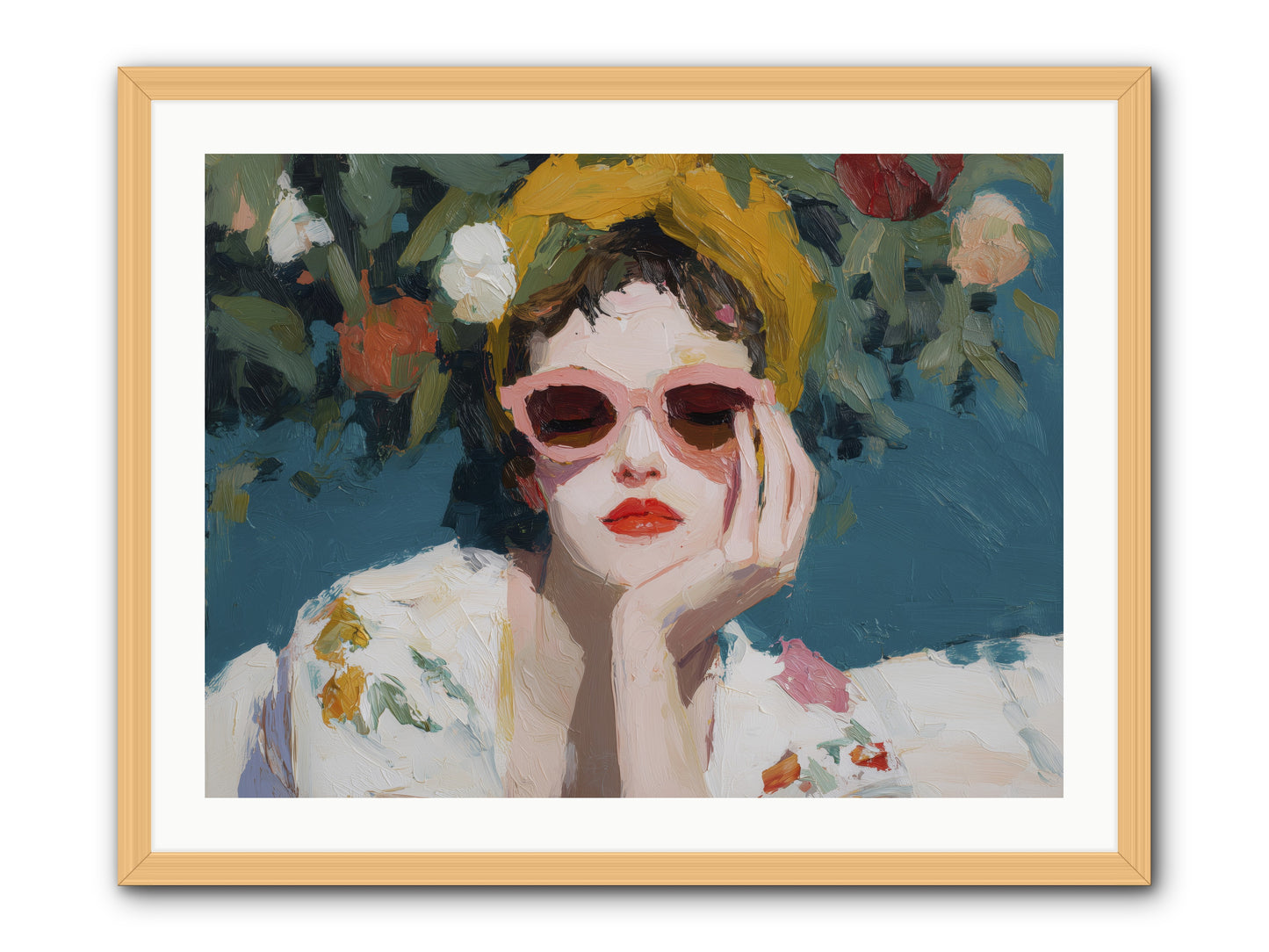 Eternal Sunday Morning -- Framed Print - Natural 32x24