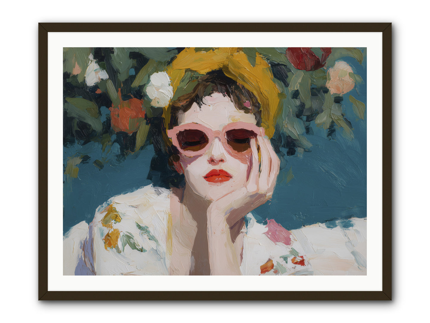 Eternal Sunday Morning -- Framed Print - Black 40x30