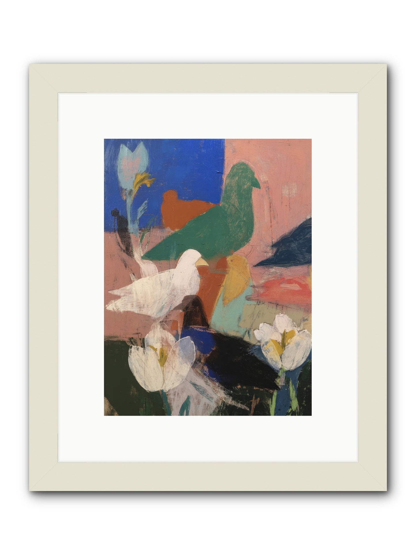Ethereal Bridge -- Framed Print - White 9x12