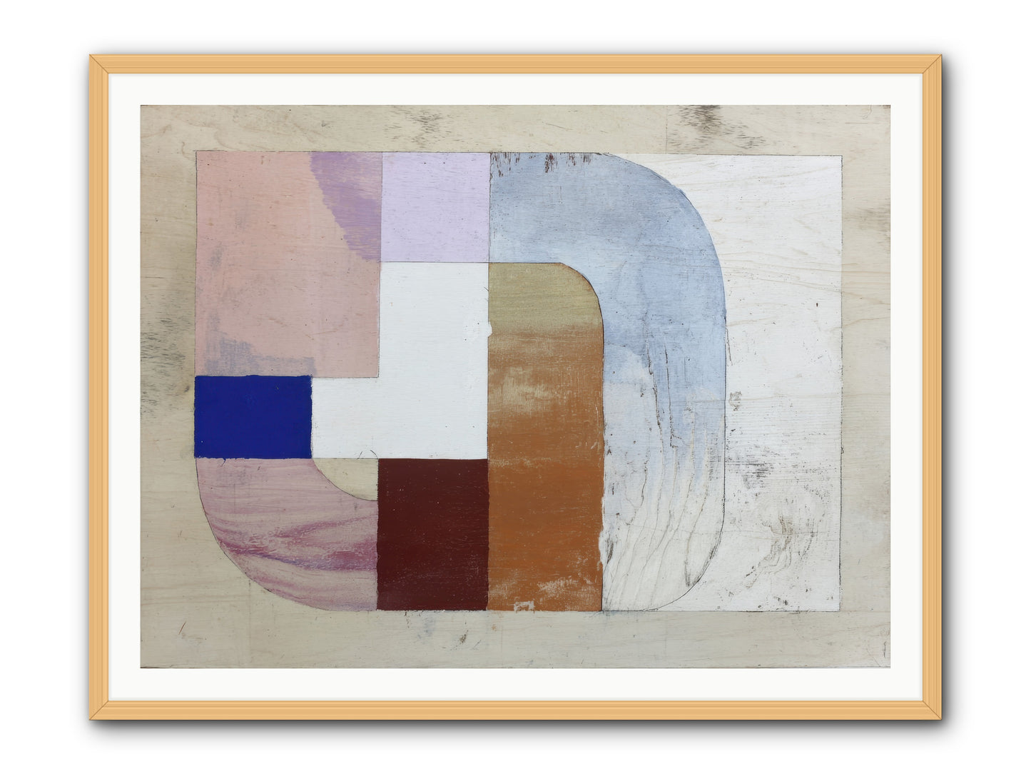 Ethereal Oscillation -- Framed Print - Natural 48x36