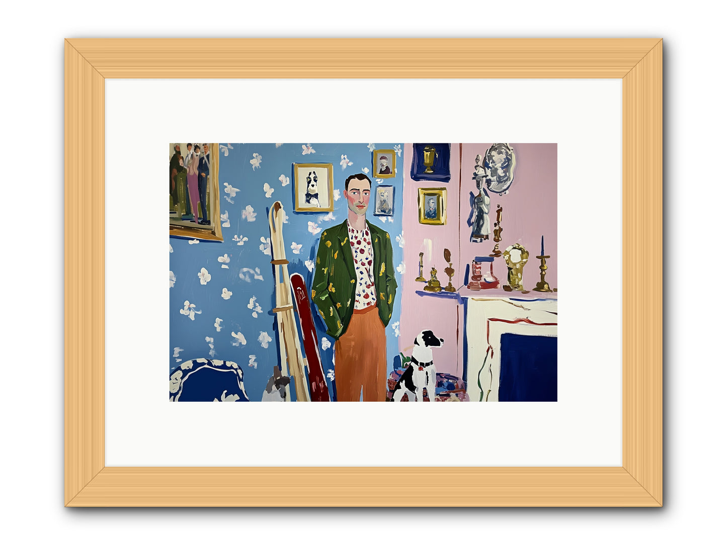 Etiquette -- Framed Print - Natural 12x8