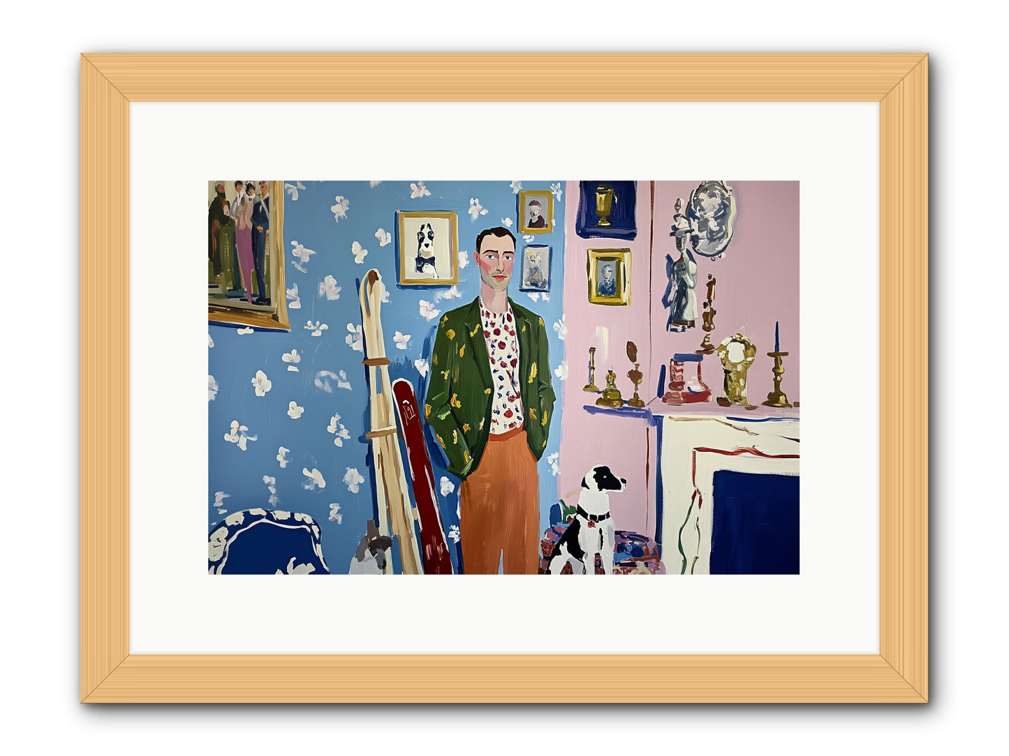 Etiquette -- Framed Print - Natural 15x10