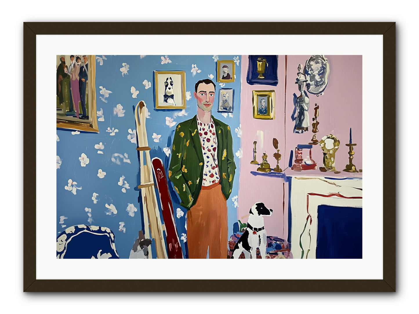 Etiquette -- Framed Print - Black 30x20