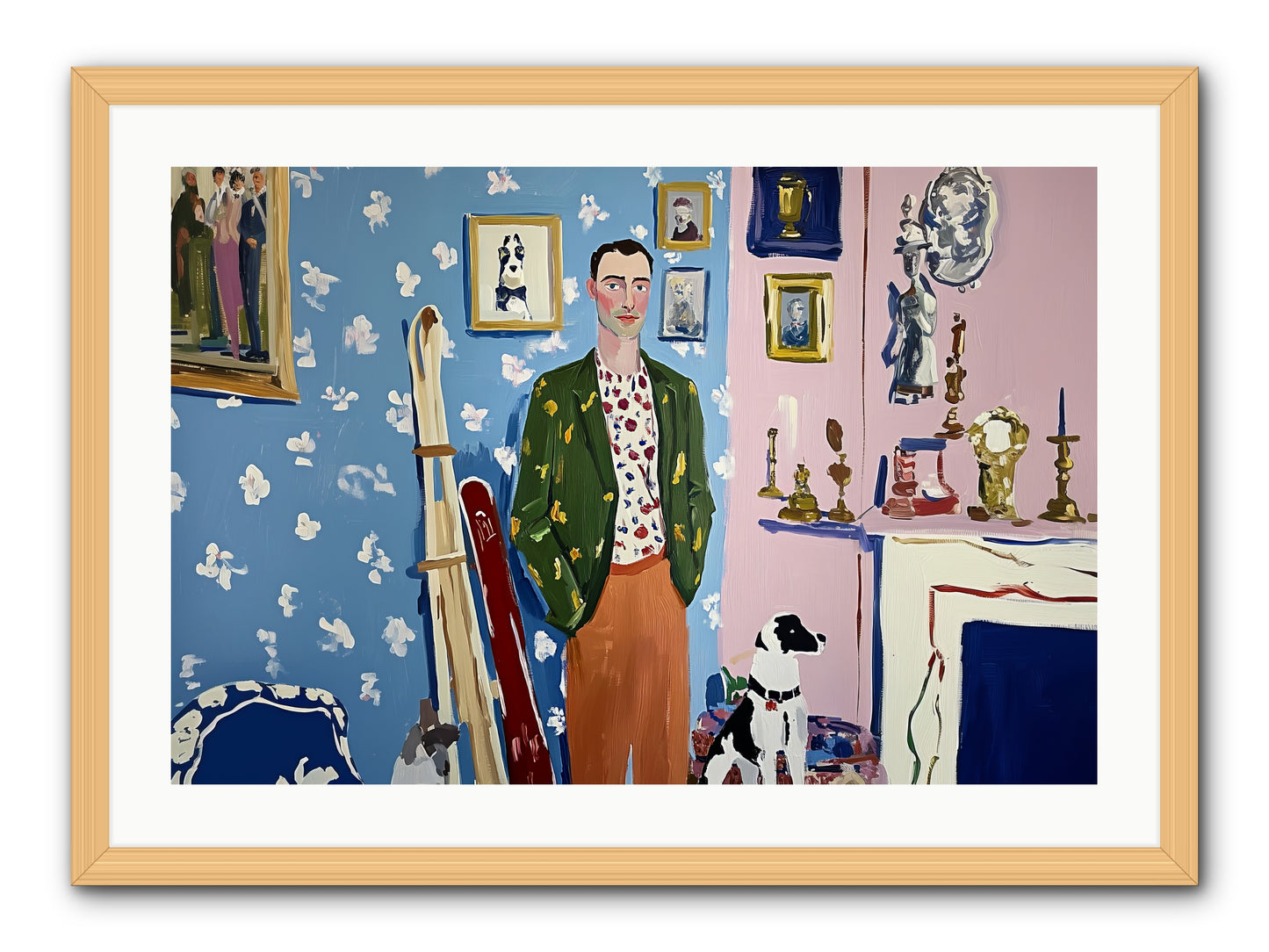 Etiquette -- Framed Print - Natural 30x20