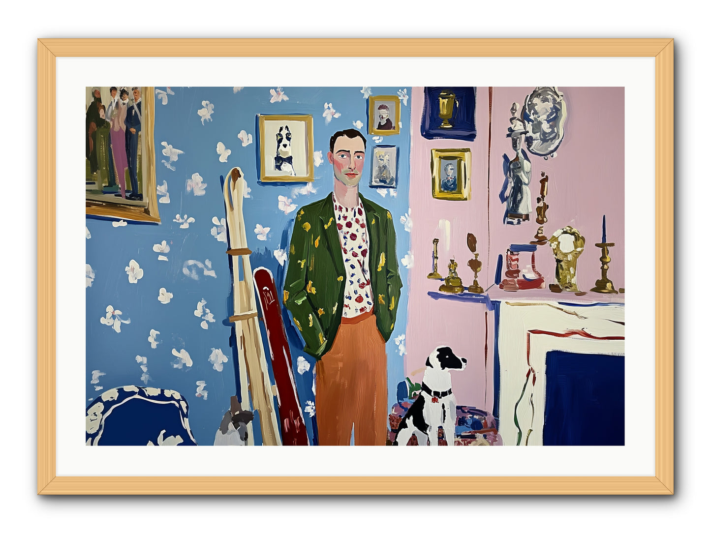Etiquette -- Framed Print - Natural 36x24