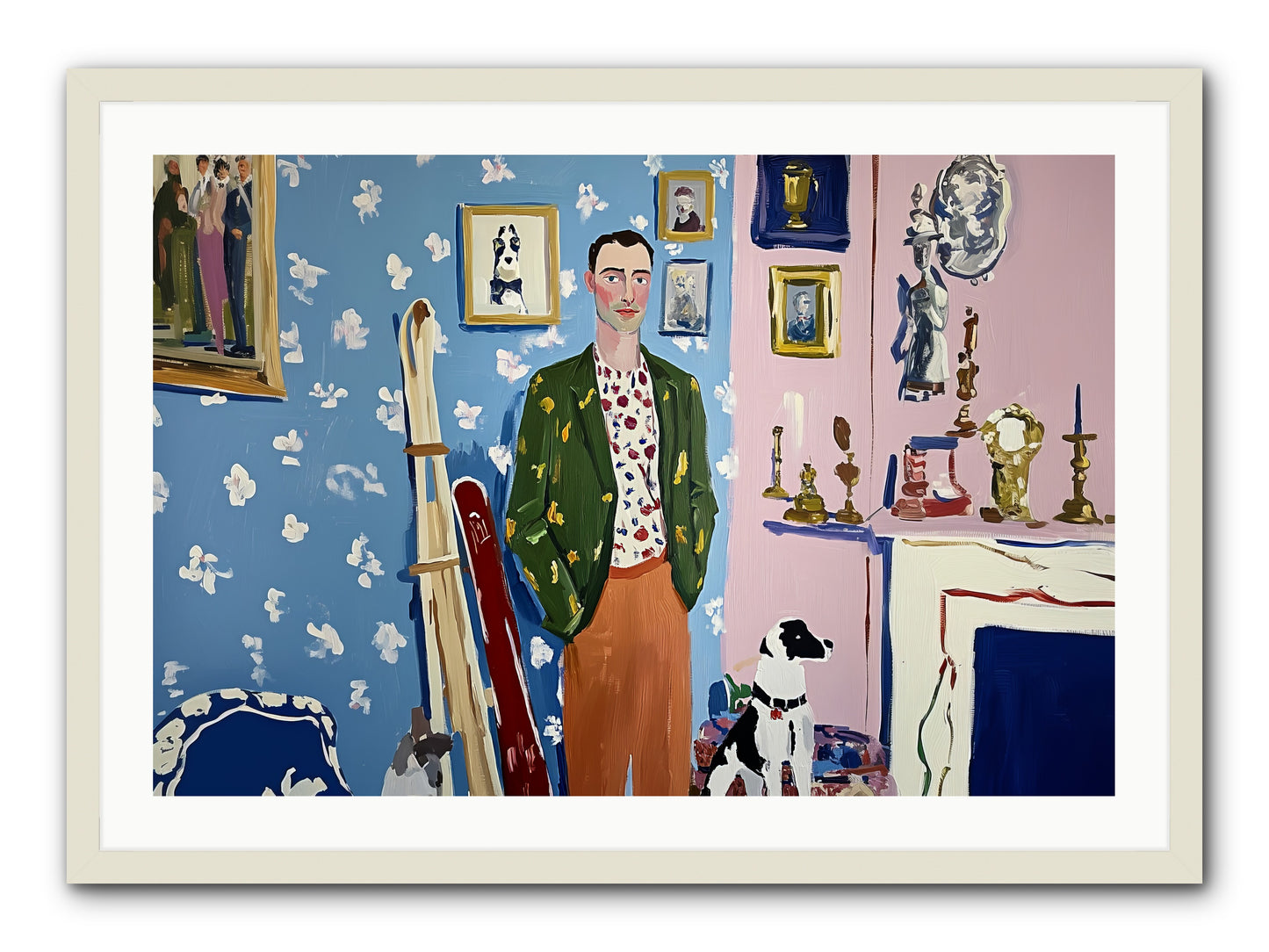 Etiquette -- Framed Print - White 36x24