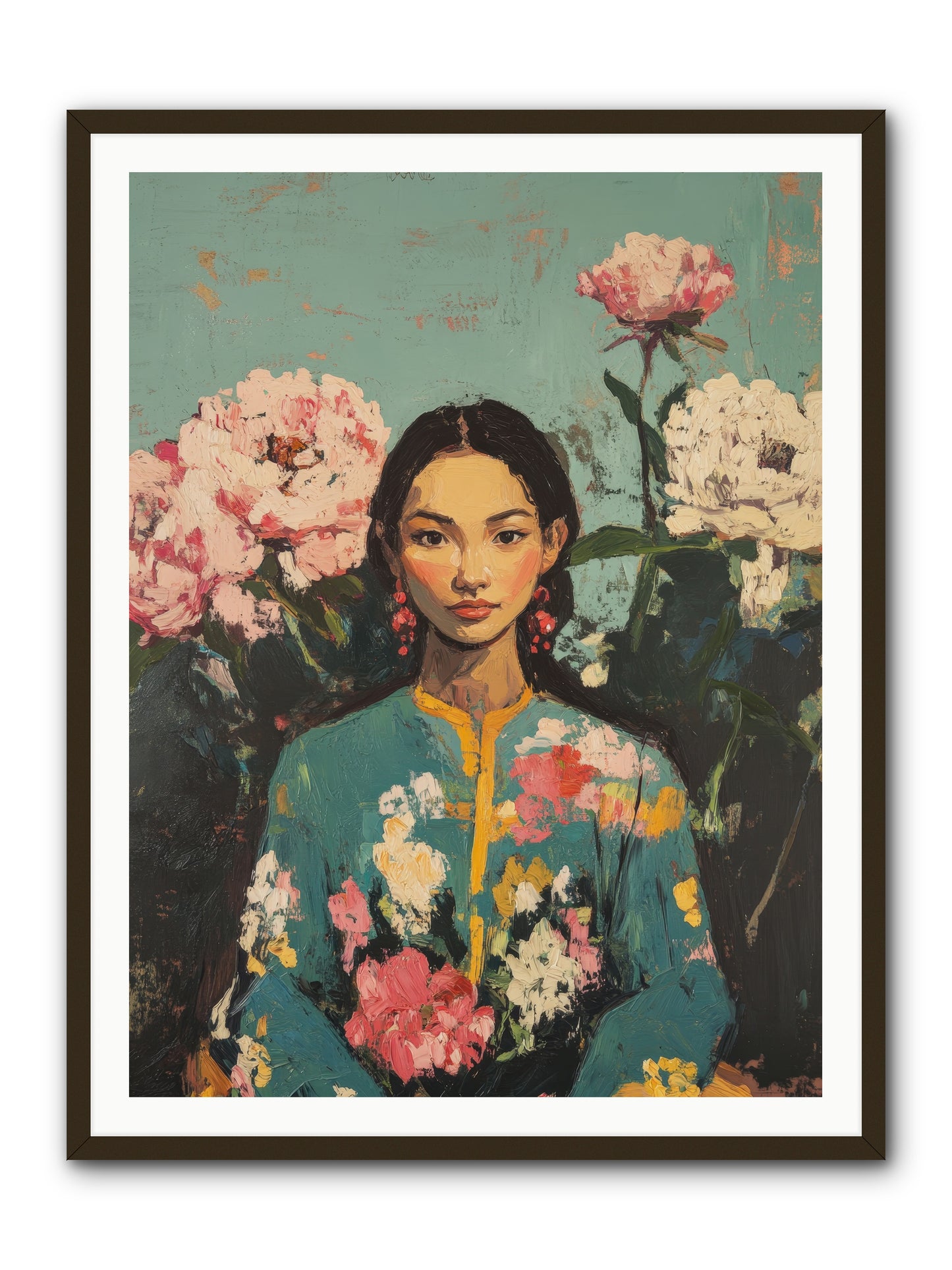 Evangeline Moonstone-REZ -- Framed Print - Black 36x48