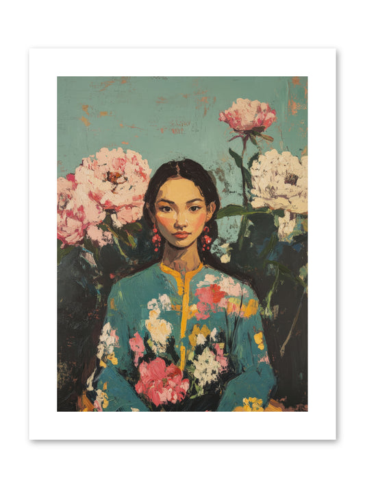 Evangeline Moonstone-REZ -- Paper Print 9x12