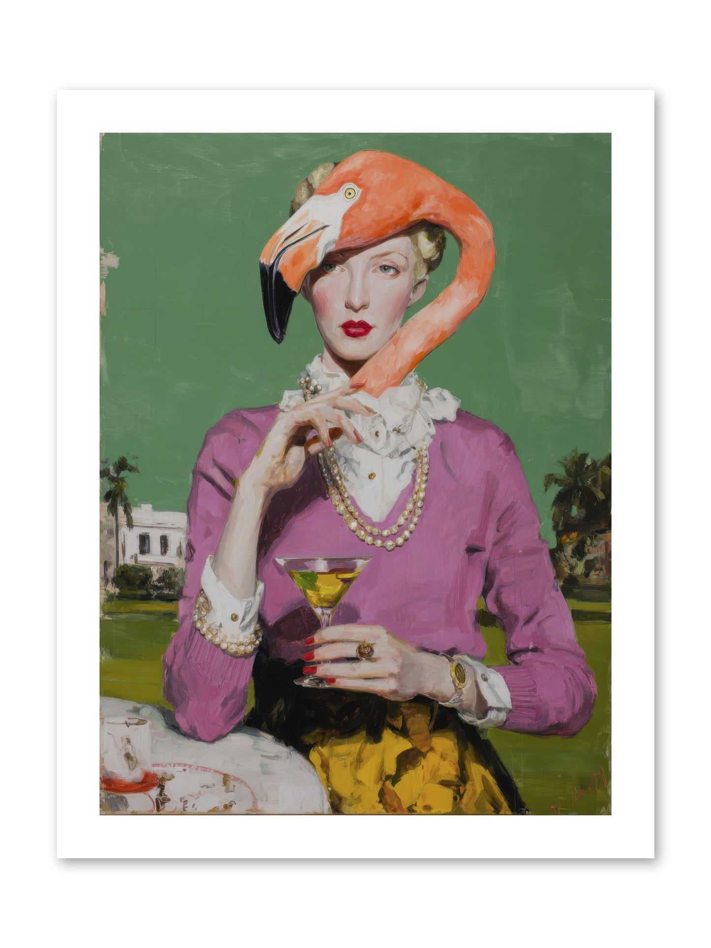 Evangeline & the Umbrella Club -- Paper Print 12x16