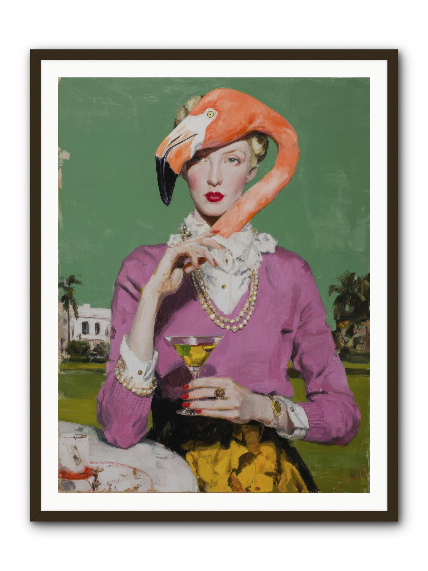 Evangeline & the Umbrella Club -- Framed Print - Black 36x48