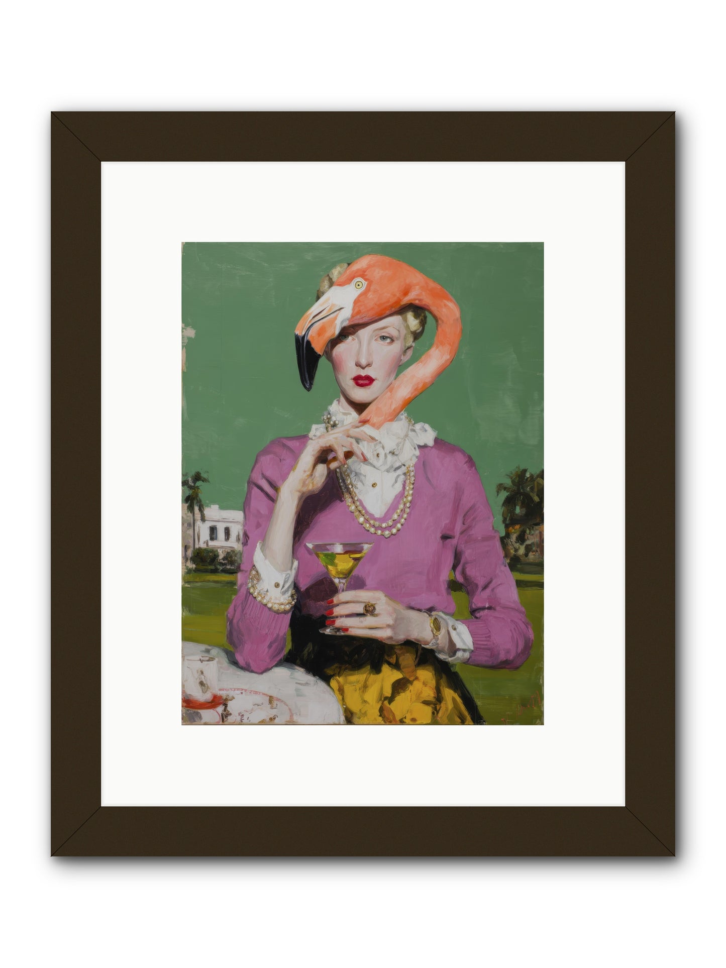 Evangeline & the Umbrella Club -- Framed Print - Black 9x12