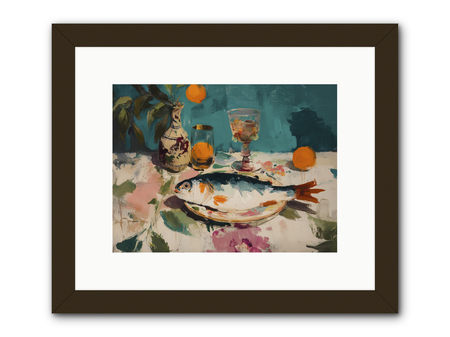Evening Celebration -- Framed Print - Black 12x9