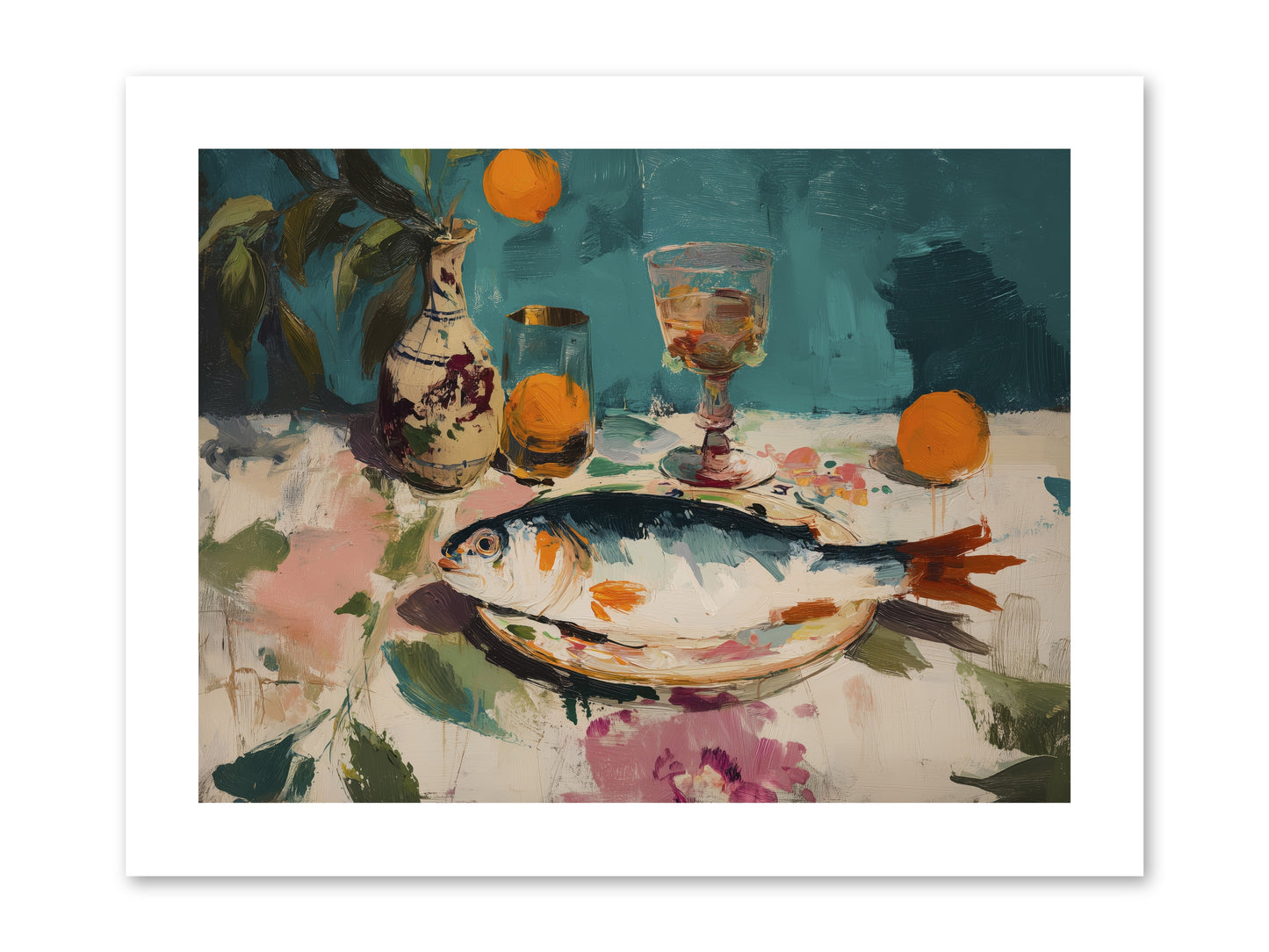 Evening Celebration -- Paper Print 12x9
