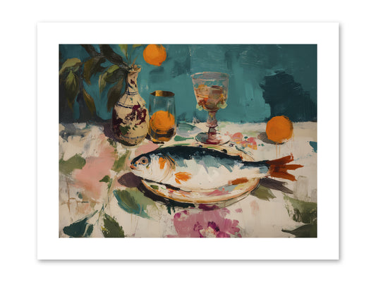 Evening Celebration -- Paper Print 12x9
