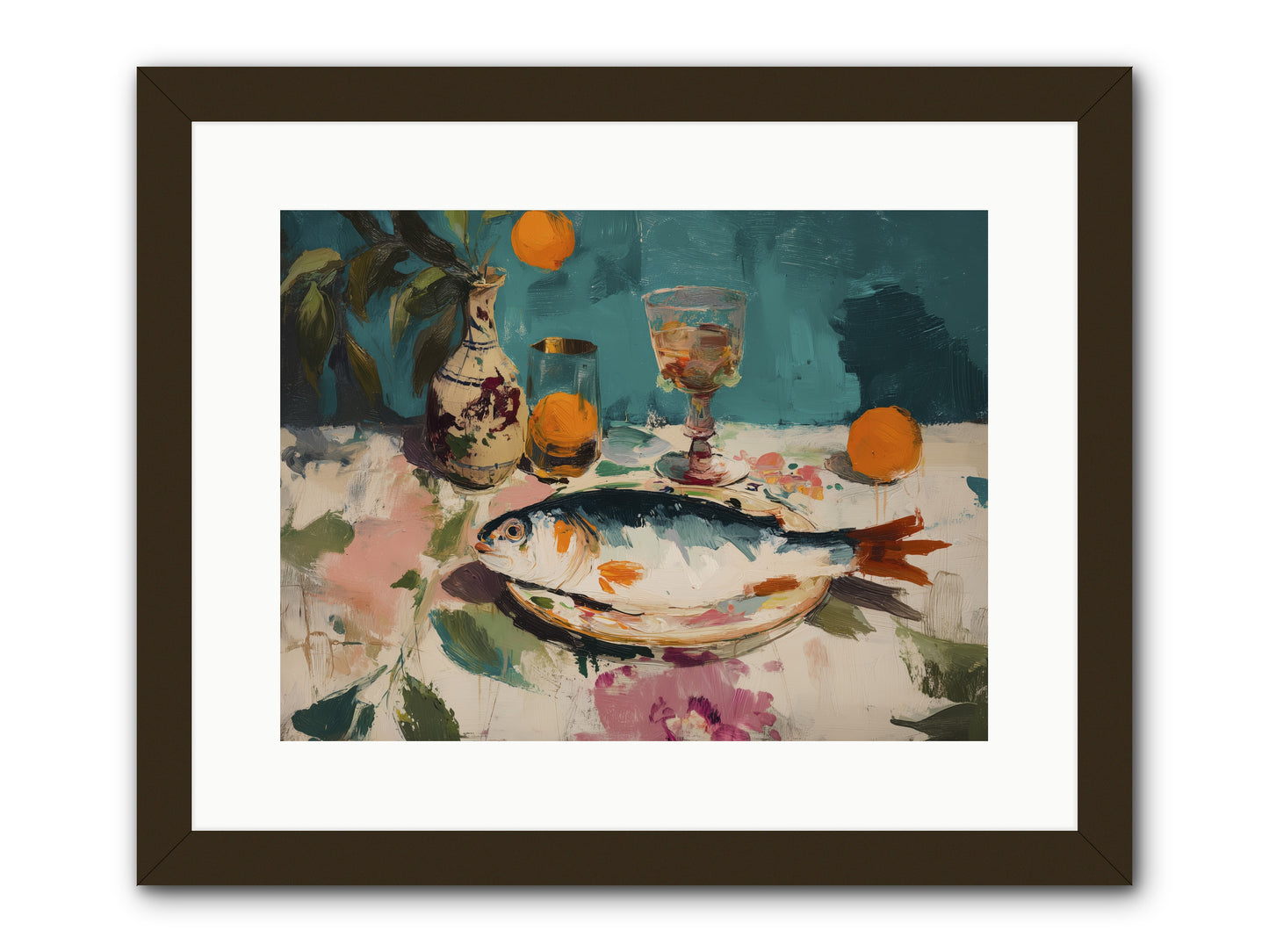Evening Celebration -- Framed Print - Black 16x12