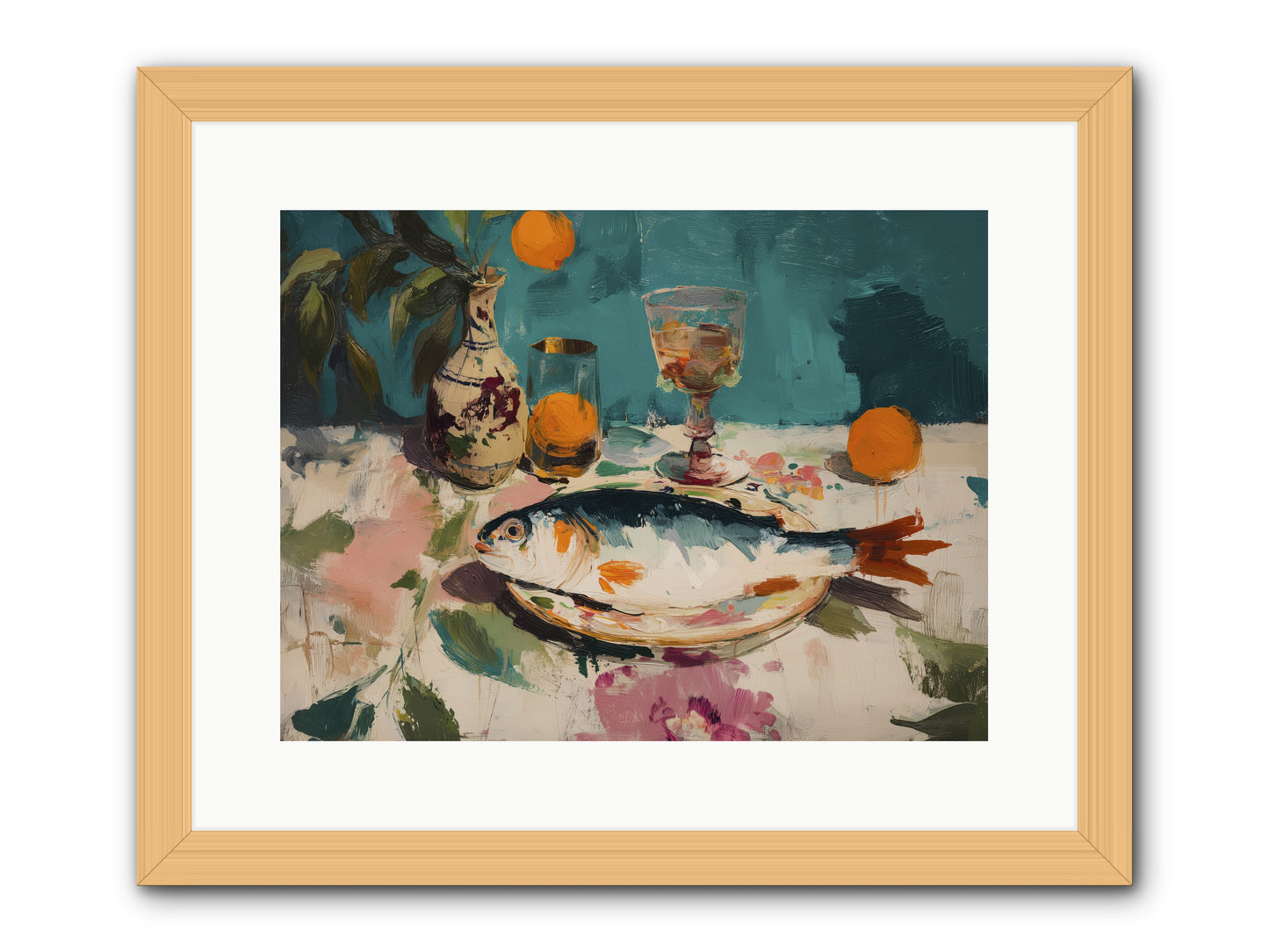 Evening Celebration -- Framed Print - Natural 16x12