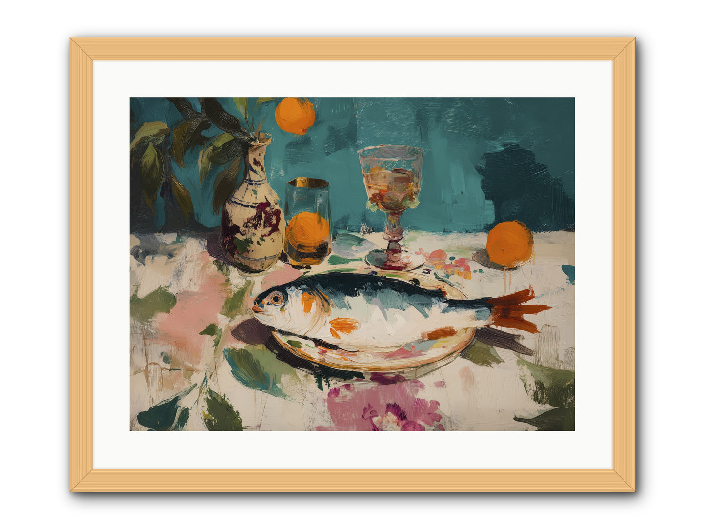 Evening Celebration -- Framed Print - Natural 24x18