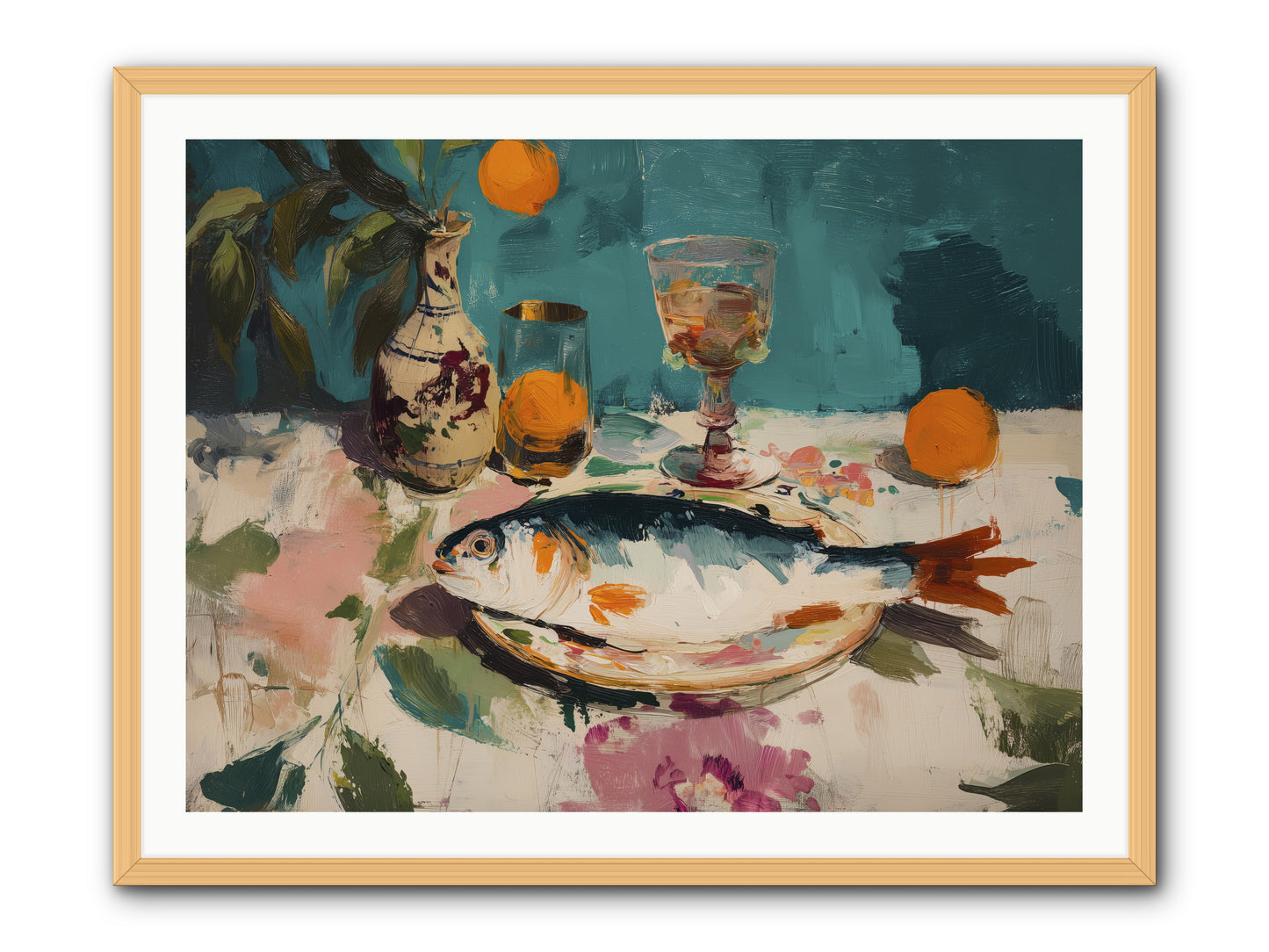 Evening Celebration -- Framed Print - Natural 40x30