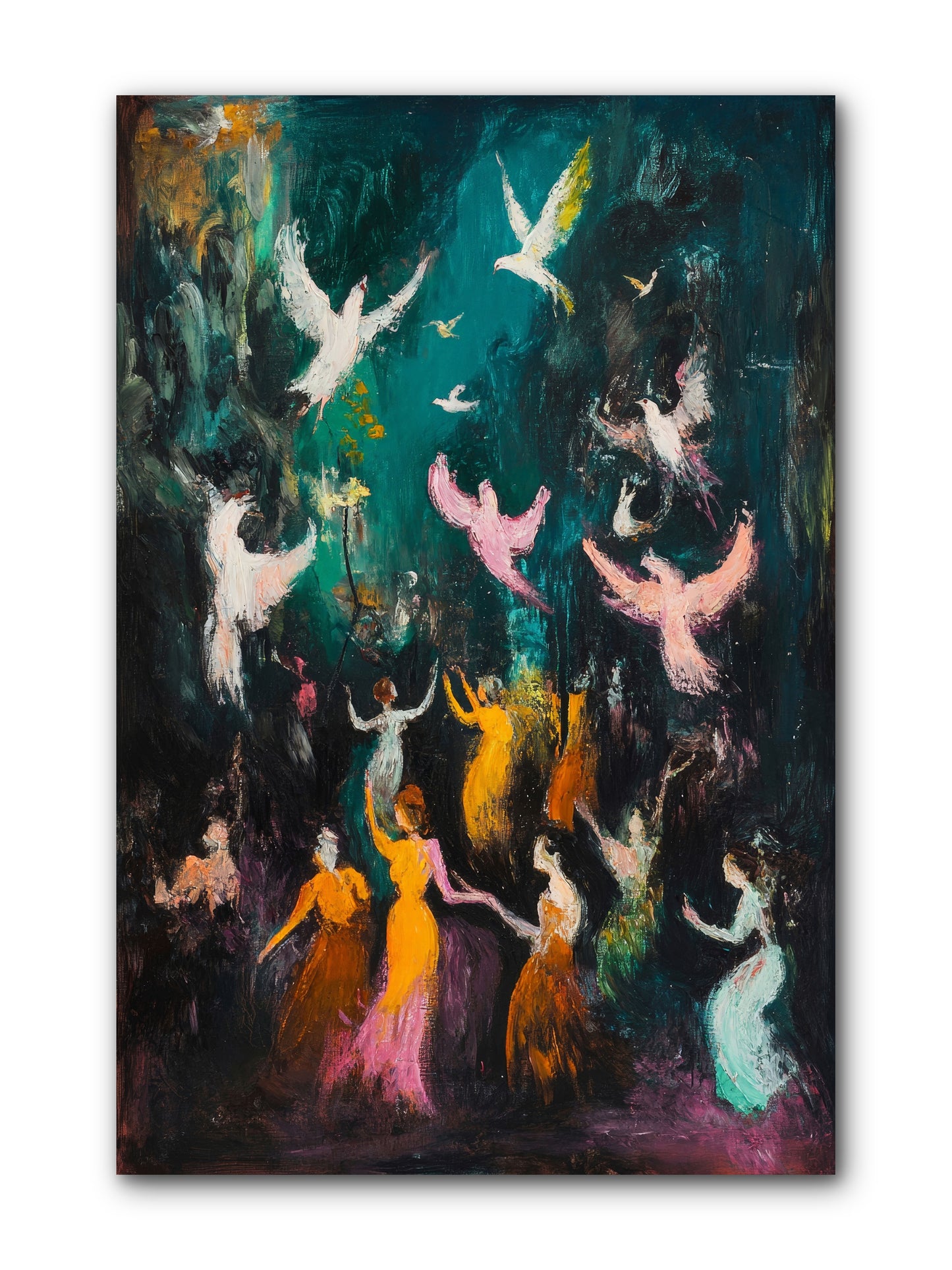 Evening Choir -- Wrapped Canvas 8x12