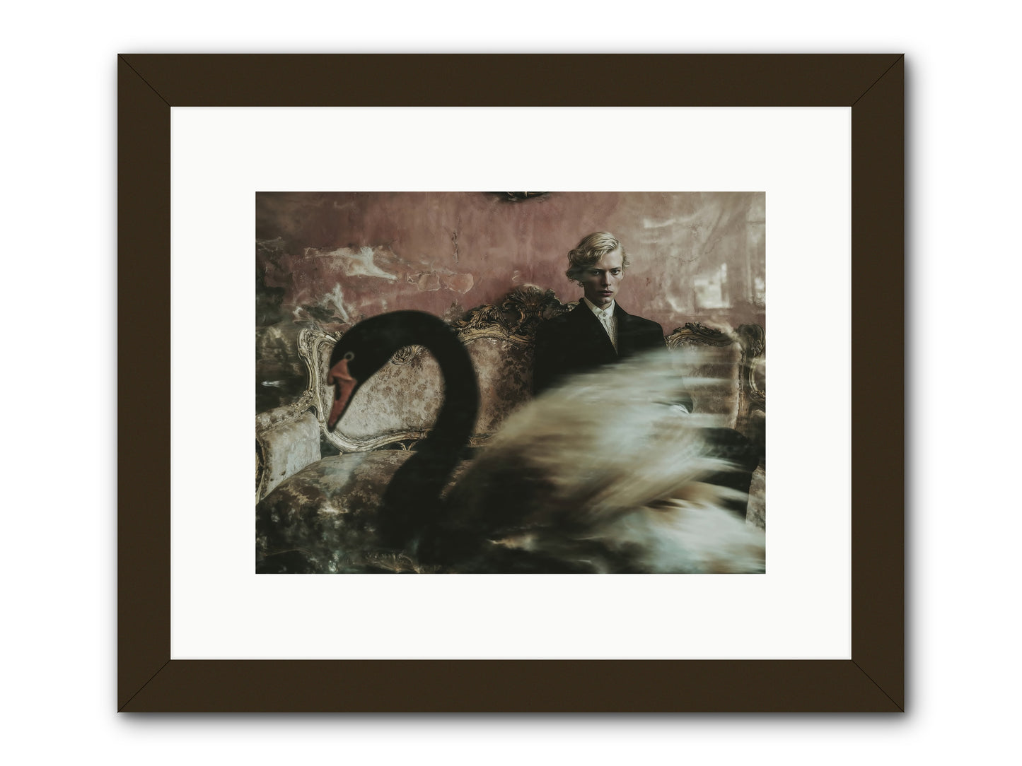 Evening Creatures -- Framed Print - Black 12x9