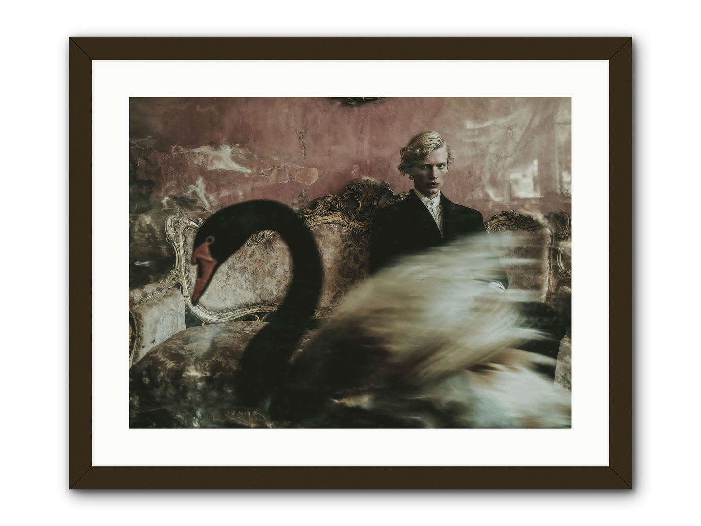 Evening Creatures -- Framed Print - Black 24x18
