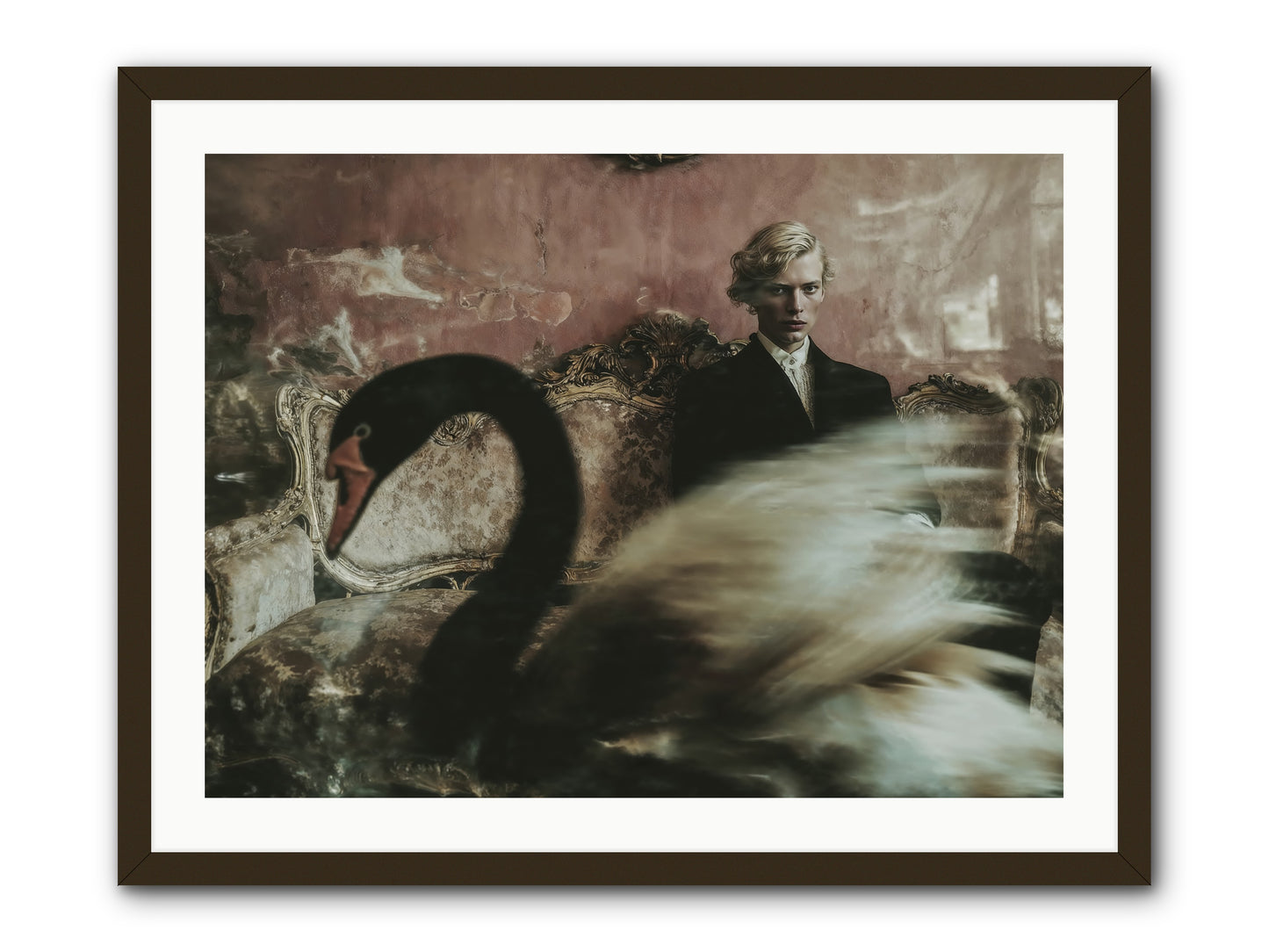Evening Creatures -- Framed Print - Black 32x24