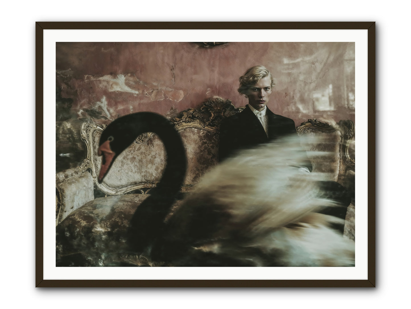 Evening Creatures -- Framed Print - Black 48x36