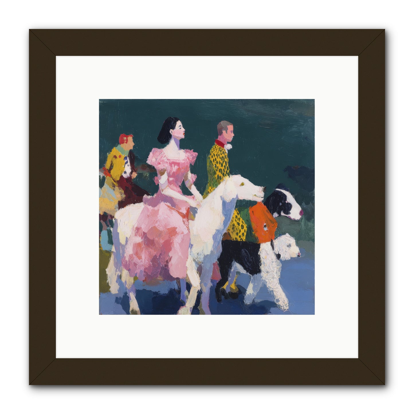 Evening Parade -- Framed Print - Black 10x10