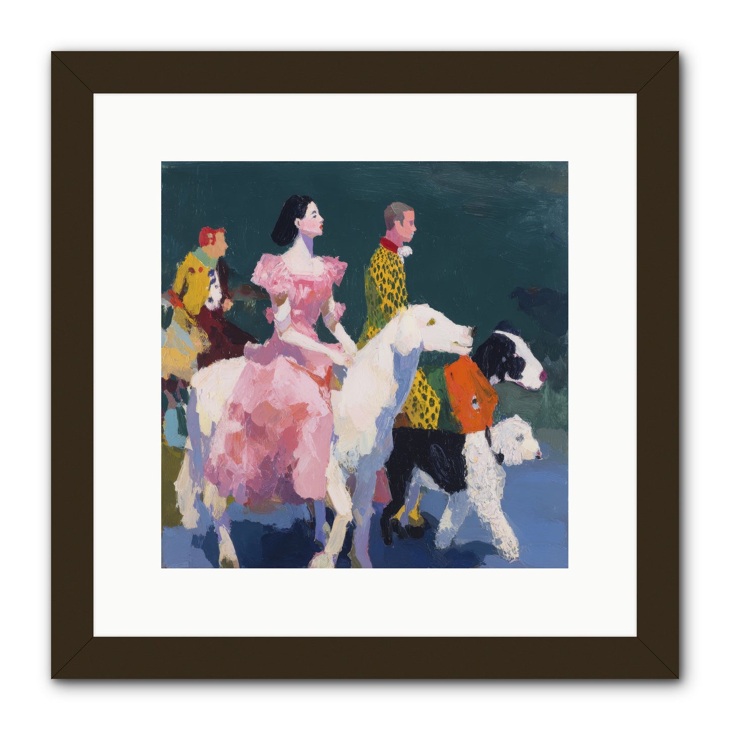 Evening Parade -- Framed Print - Black 12x12