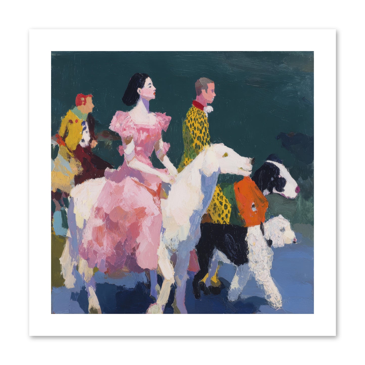 Evening Parade -- Loose Canvas Print 12x12
