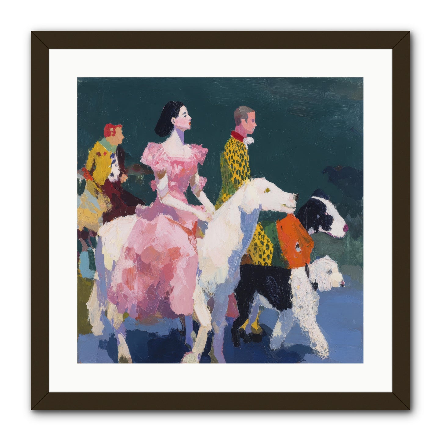 Evening Parade -- Framed Print - Black 20x20