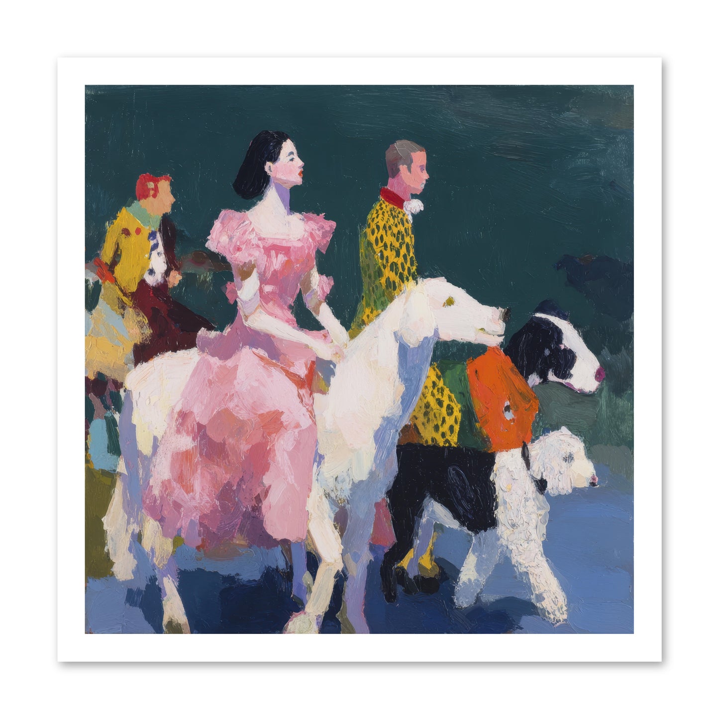Evening Parade -- Loose Canvas Print 20x20