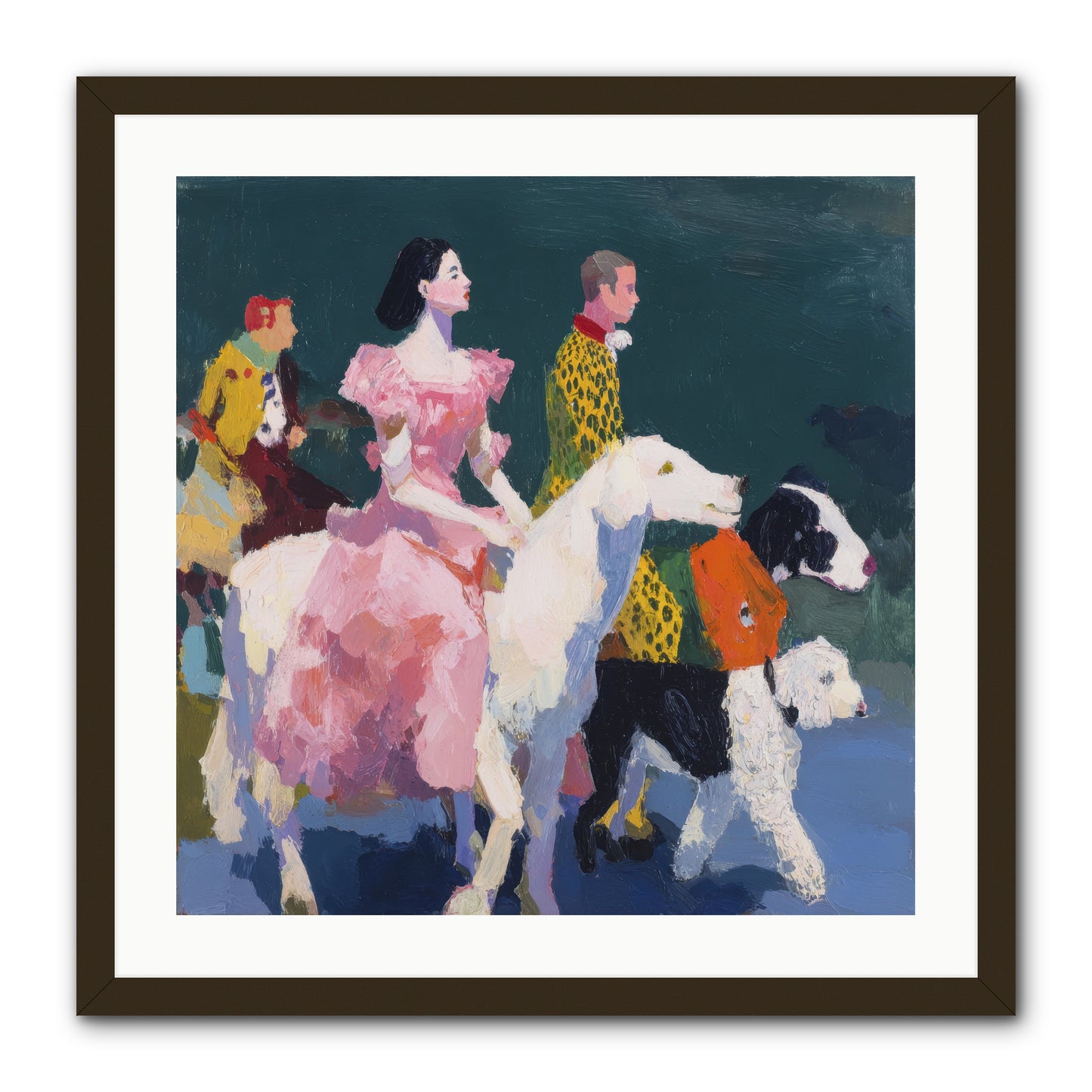 Evening Parade -- Framed Print - Black 24x24