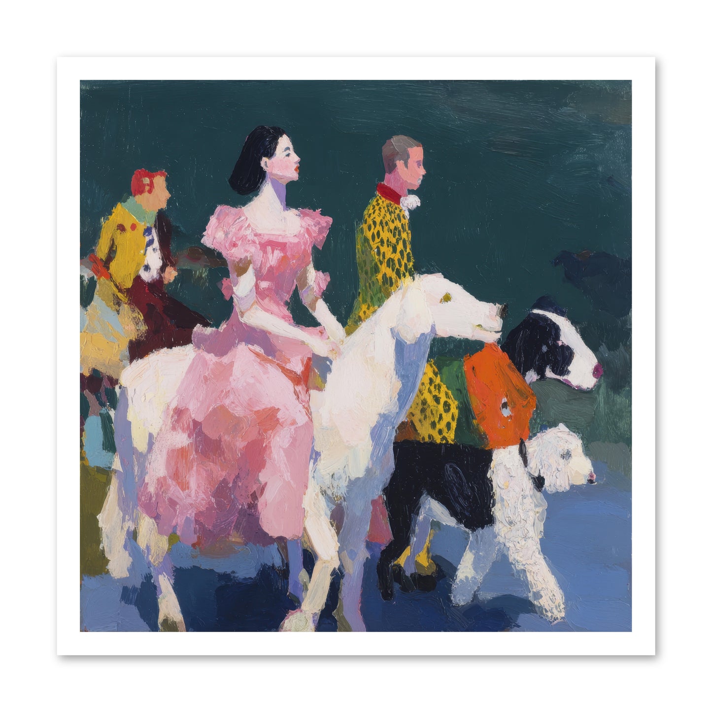 Evening Parade -- Loose Canvas Print 24x24