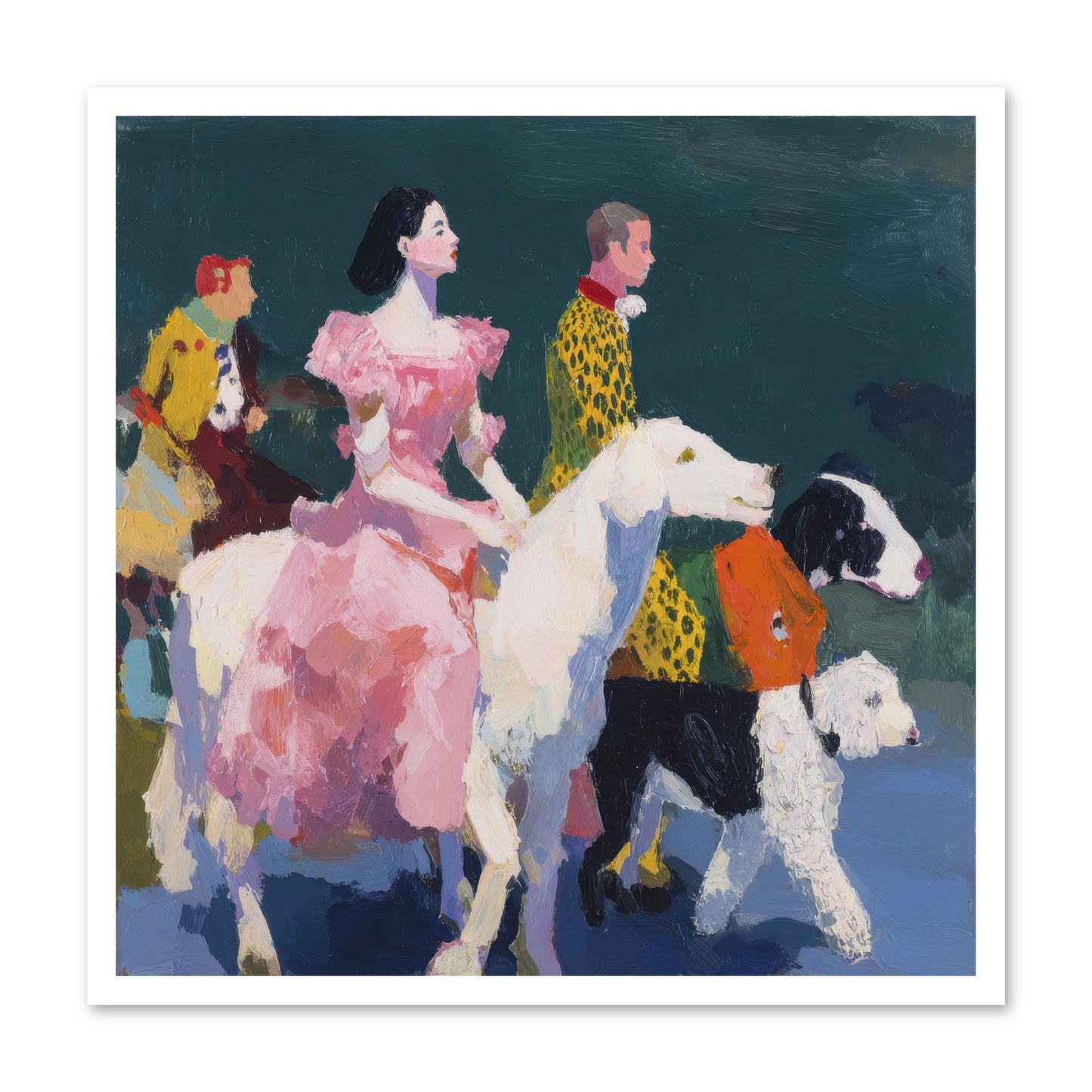 Evening Parade -- Loose Canvas Print 30x30