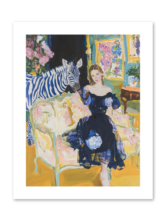 Evening Stripes -- Paper Print 9x12