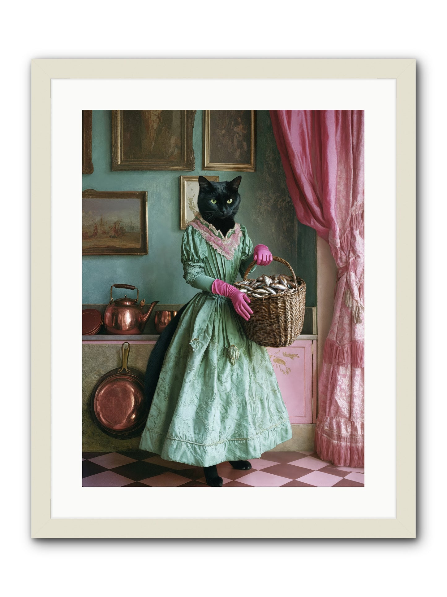 Evening Tastes Like SilverRez -- Framed Print - White 18x24