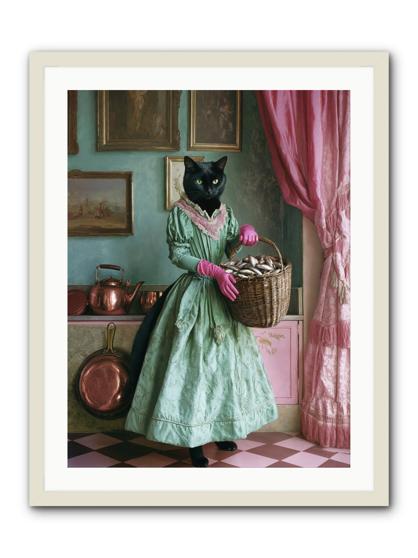 Evening Tastes Like SilverRez -- Framed Print - White 24x32