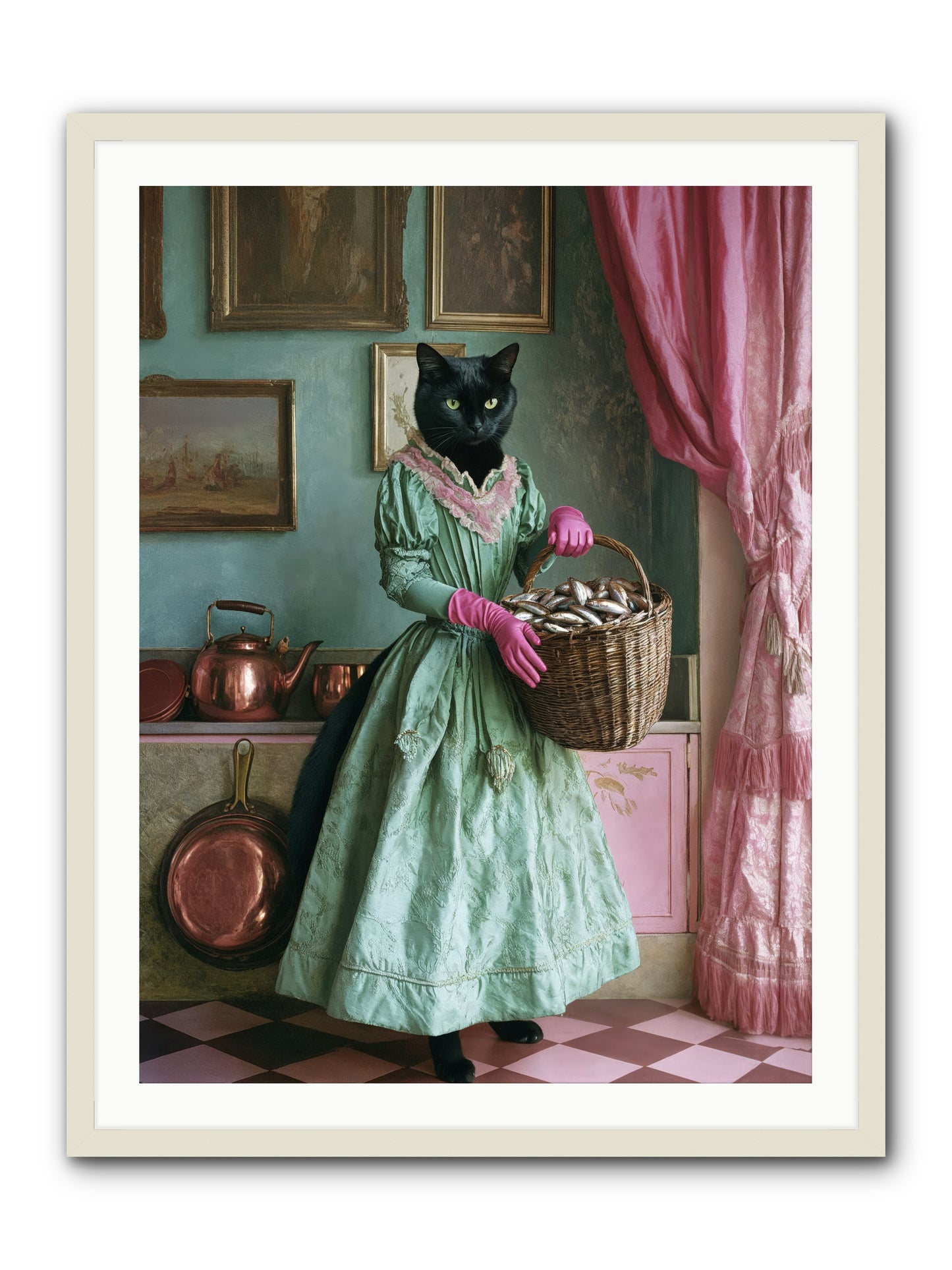 Evening Tastes Like SilverRez -- Framed Print - White 30x40