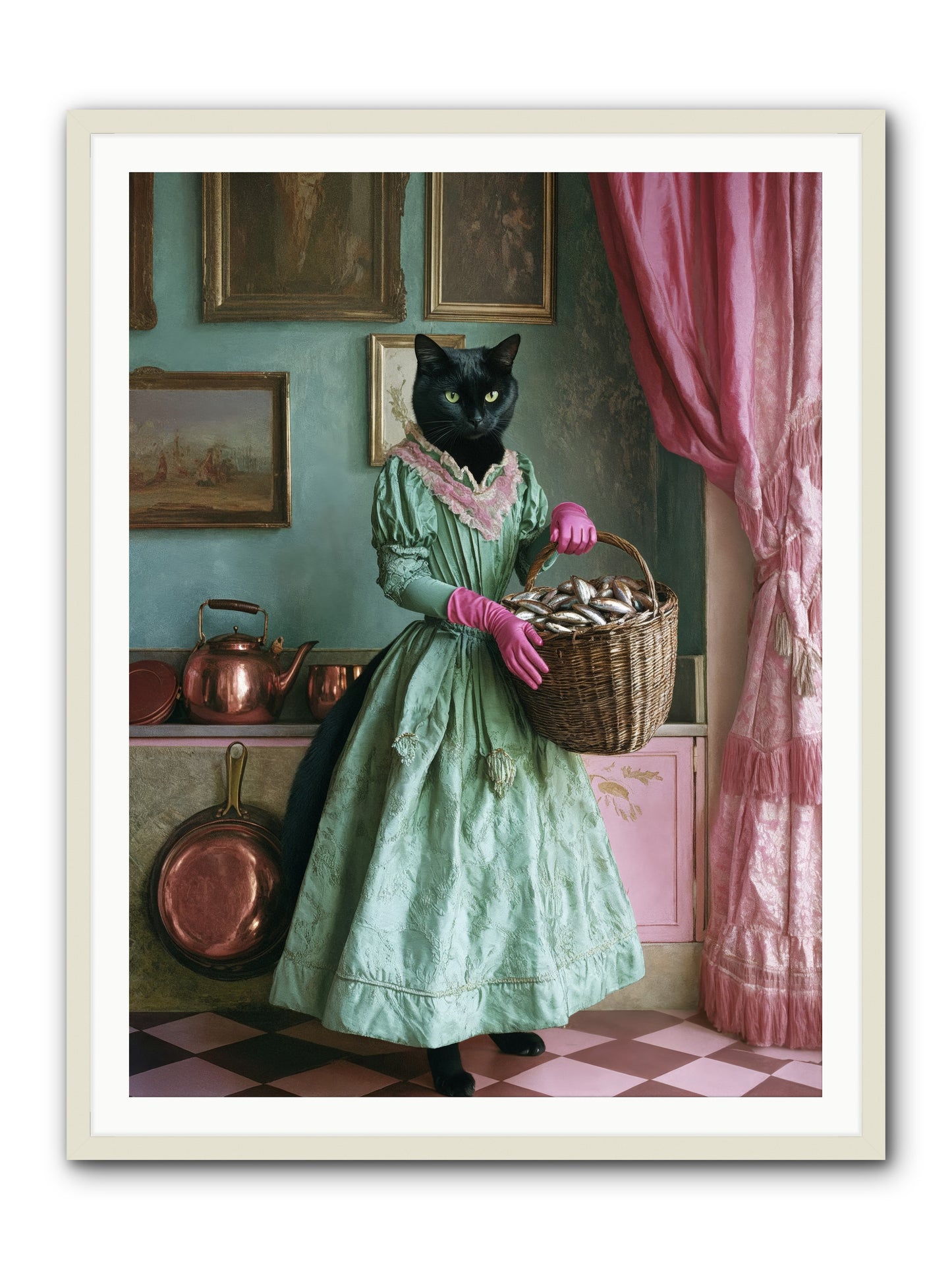 Evening Tastes Like SilverRez -- Framed Print - White 36x48