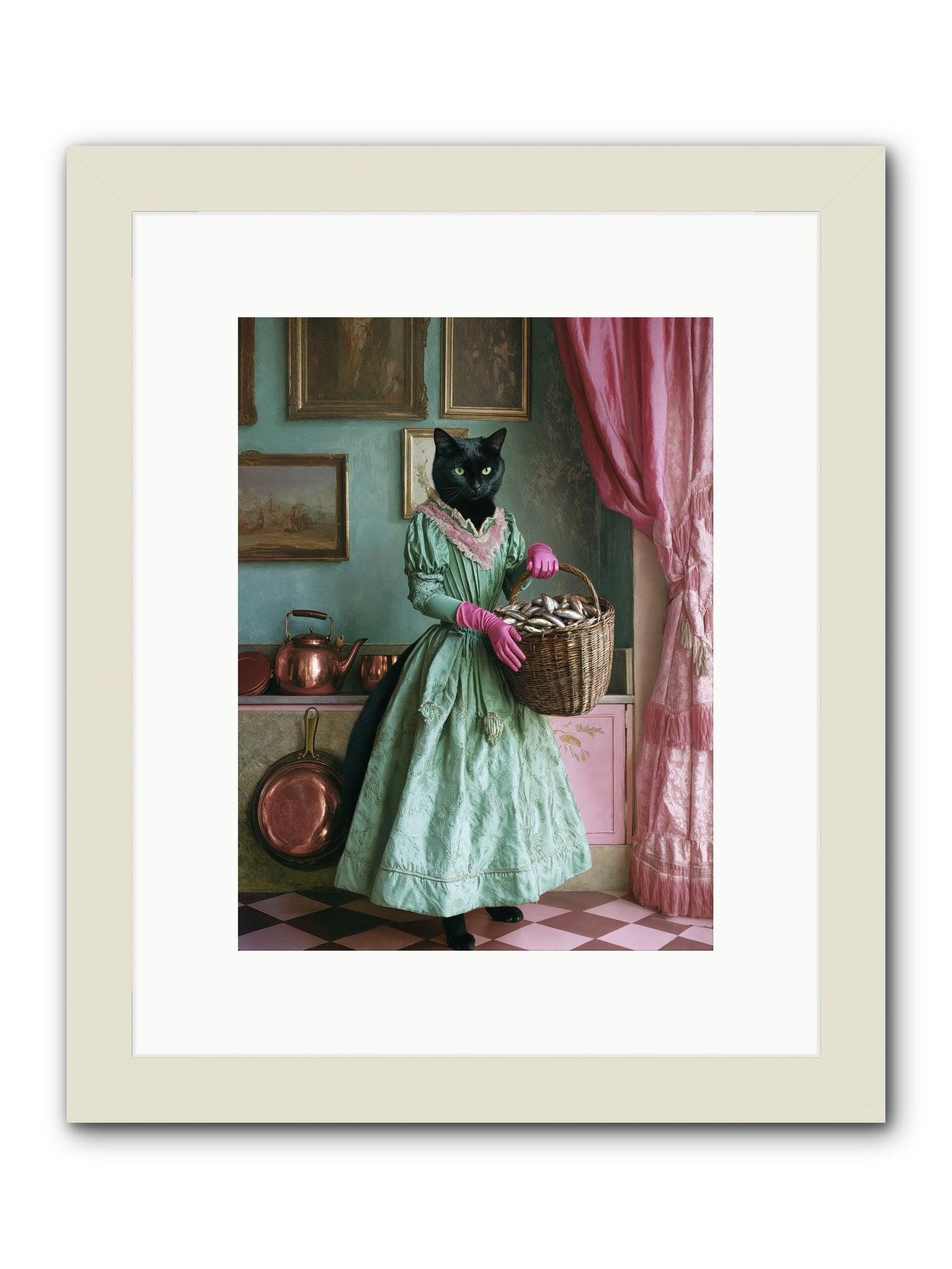 Evening Tastes Like SilverRez -- Framed Print - White 9x12