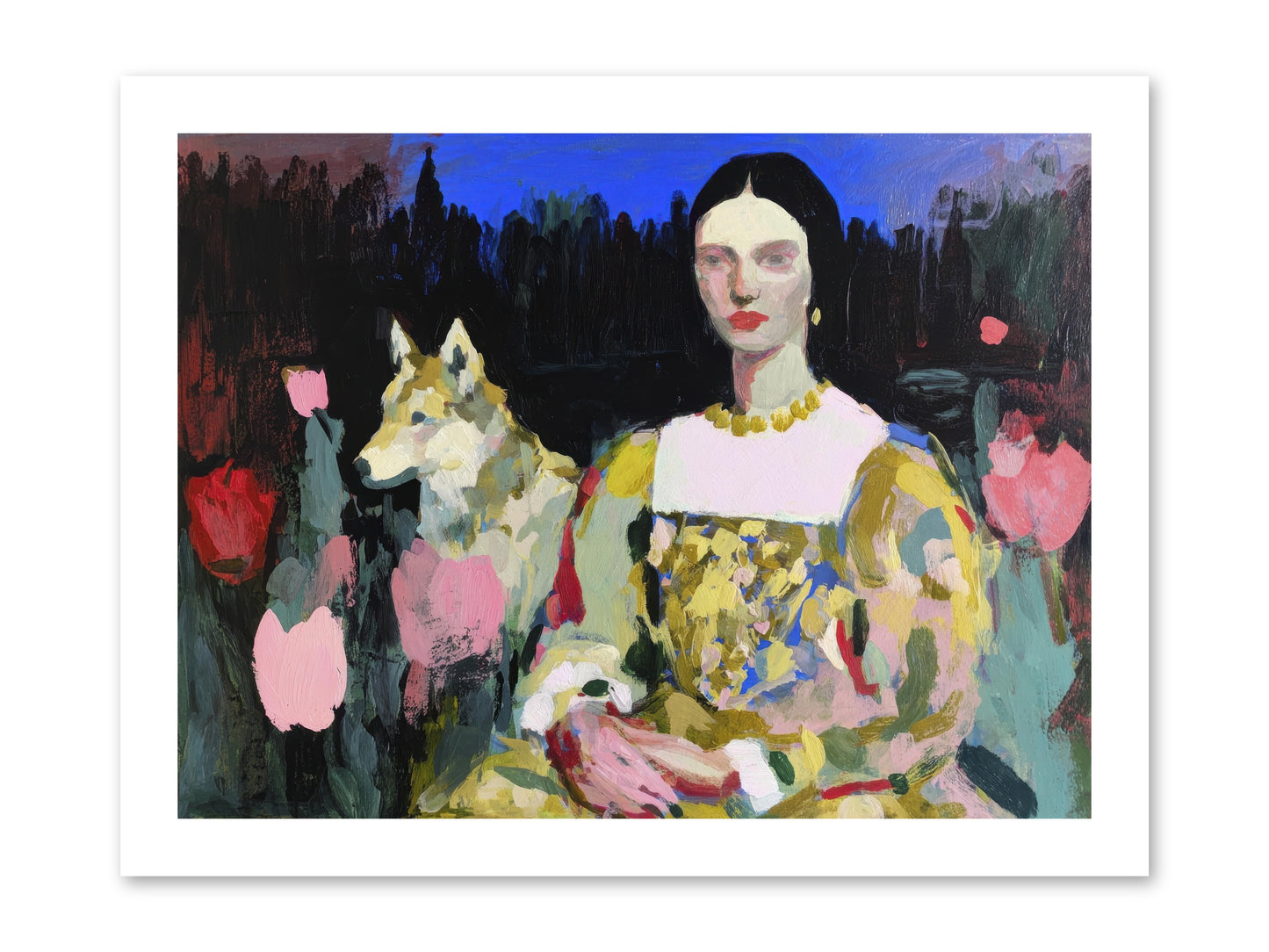 Evening Watching -- Loose Canvas Print 16x12