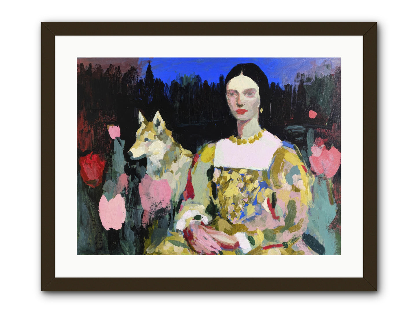 Evening Watching -- Framed Print - Black 24x18