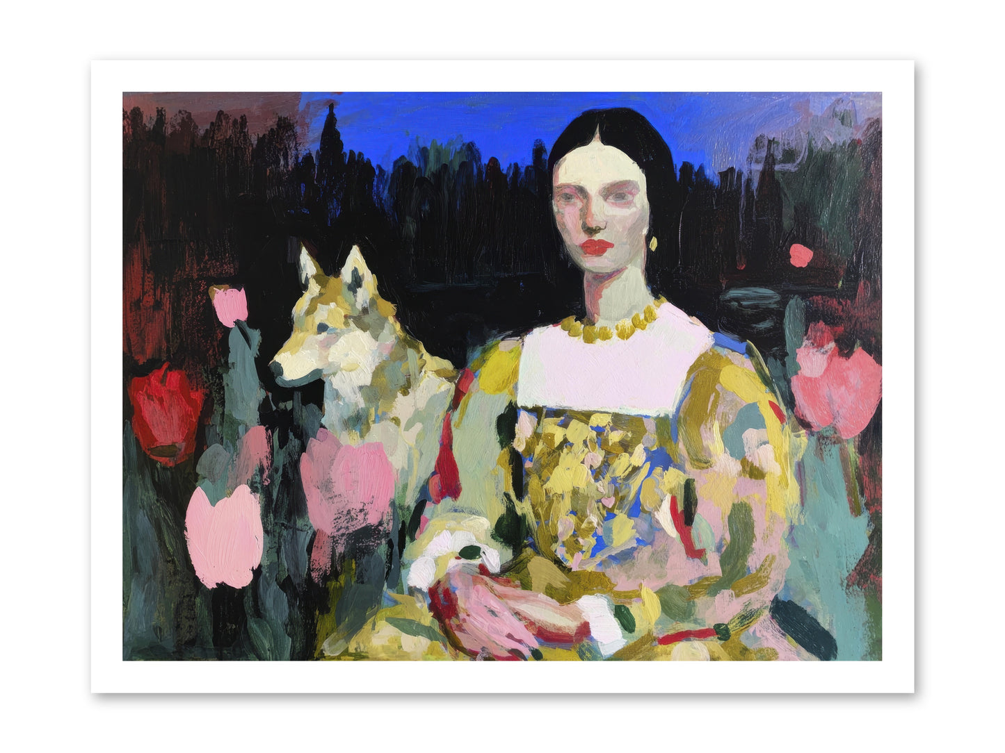 Evening Watching -- Loose Canvas Print 24x18