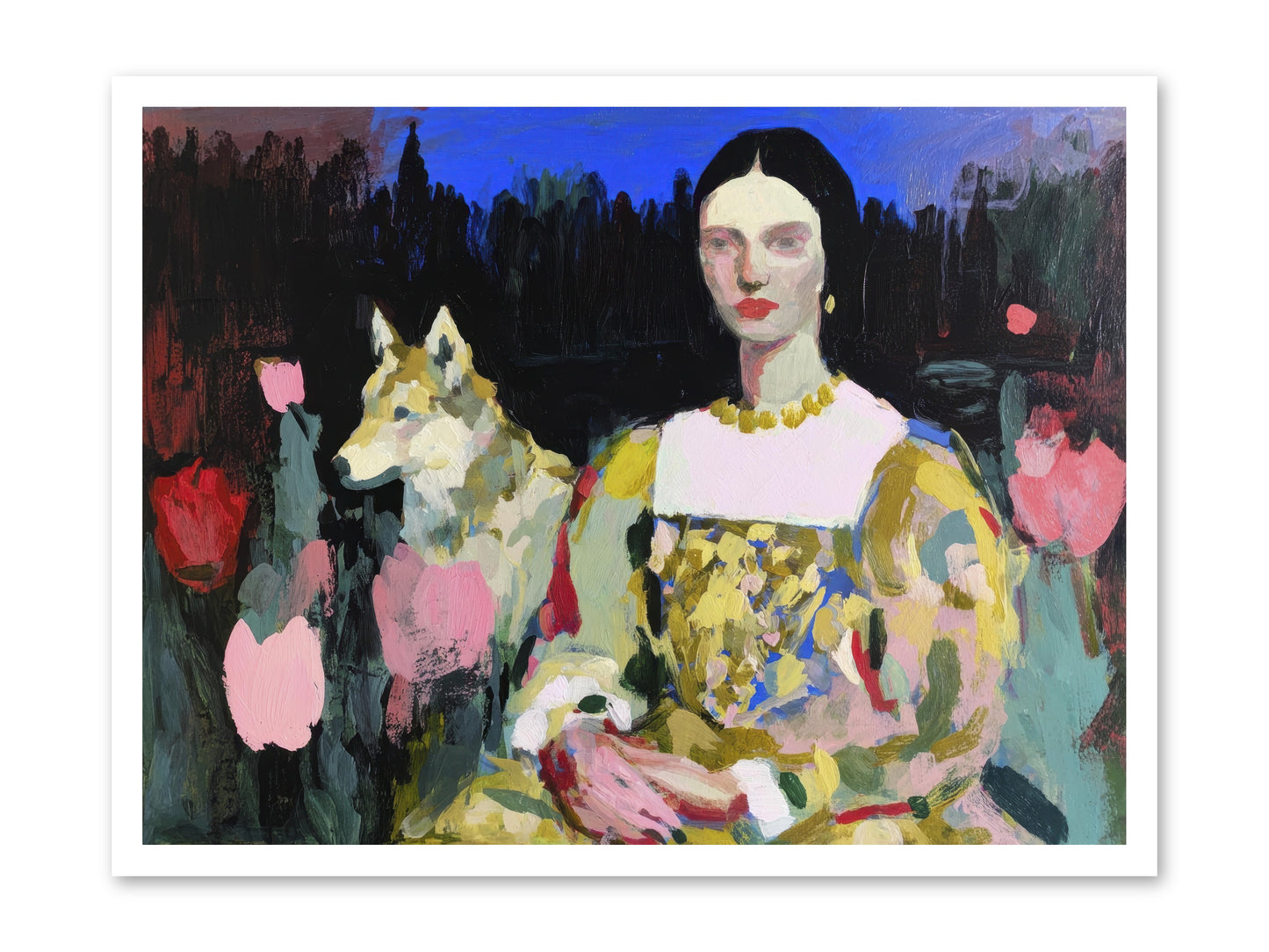 Evening Watching -- Loose Canvas Print 32x24
