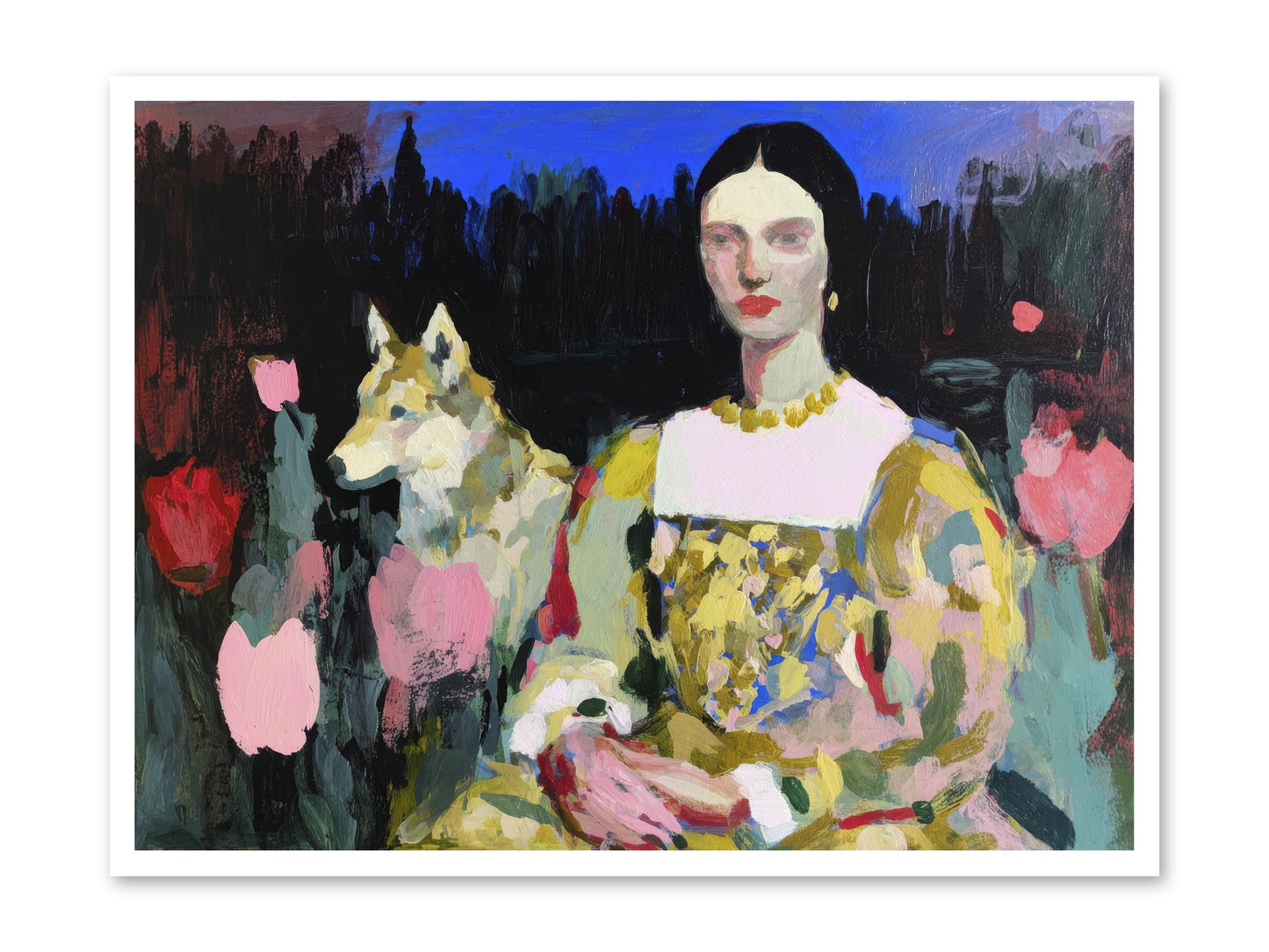 Evening Watching -- Loose Canvas Print 40x30